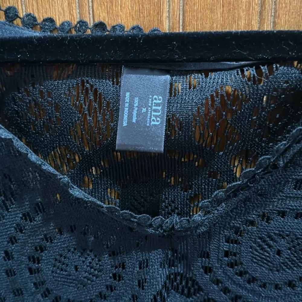Black Lace pattern, size XL, “a.n.a” brand swimsuit coverup - Picture 2 of 4